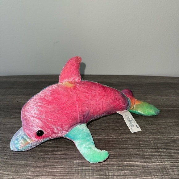 Snuggle Toy Other - Stuffed Tie-Dye Dolphin